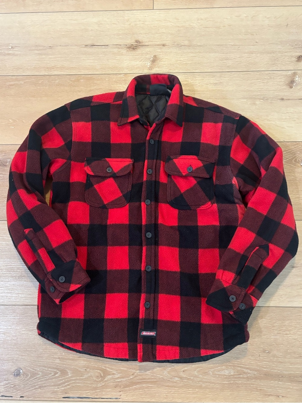 Dickies Buffalo Plaid Shacket Quilted Lined Medium